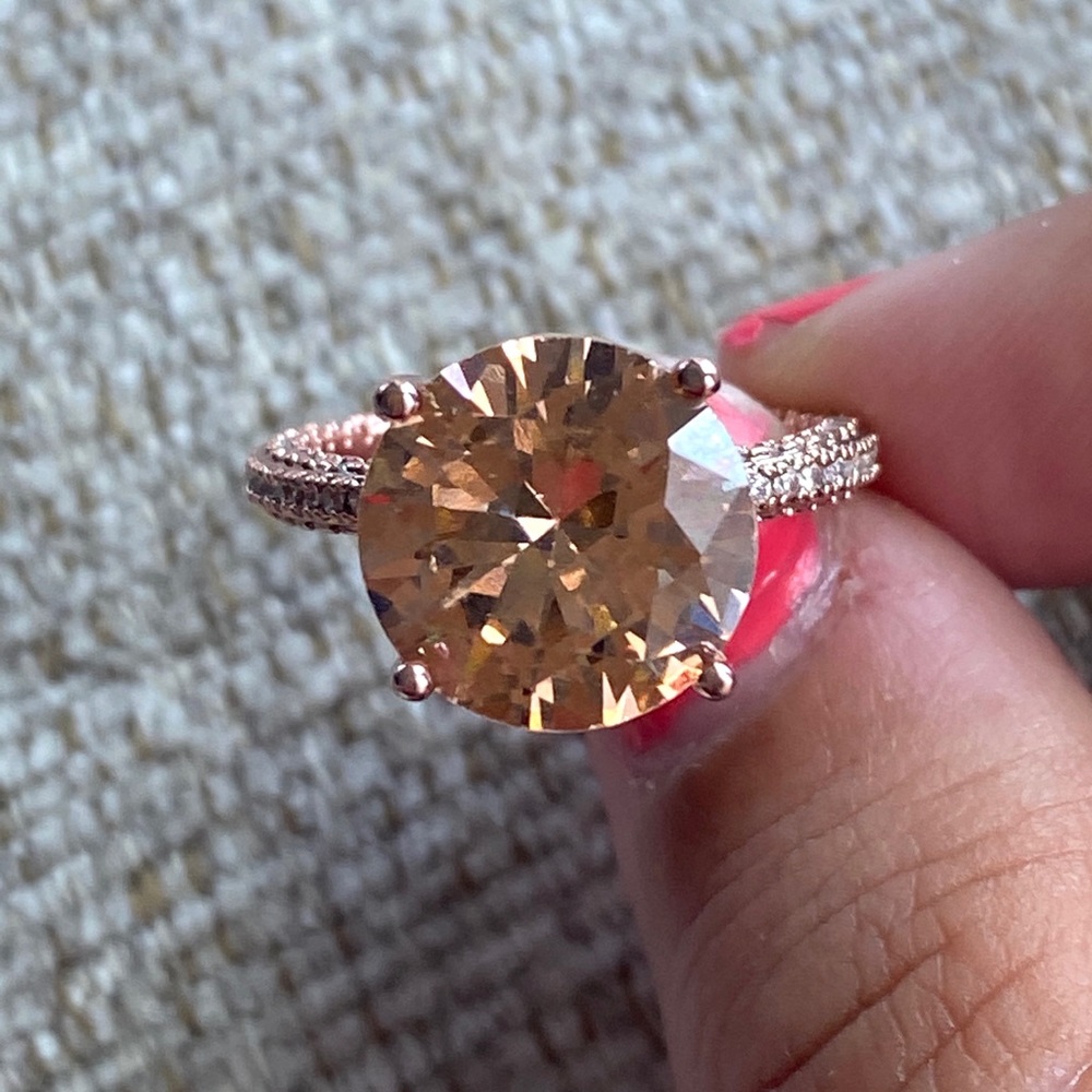 ✨BACK IN STOCK✨18K Rose Gold Morganite Stunner✨ - Picture 7 of 15